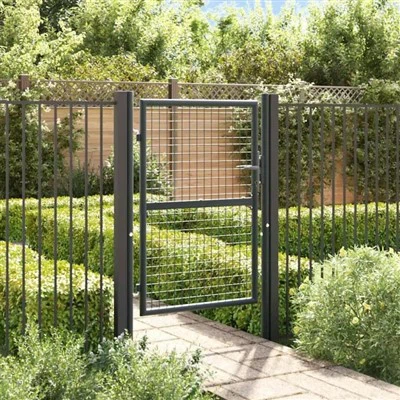 Black Coating Garden Fence Gate